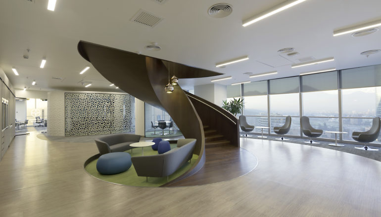 Oficinas de Bayer Chile construidas por Contract Workplaces