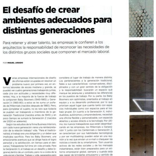 Nota en Clarín Arquitectura