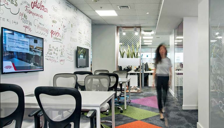 oficinas innovadoras construidas para Dupont por Contract Workplaces